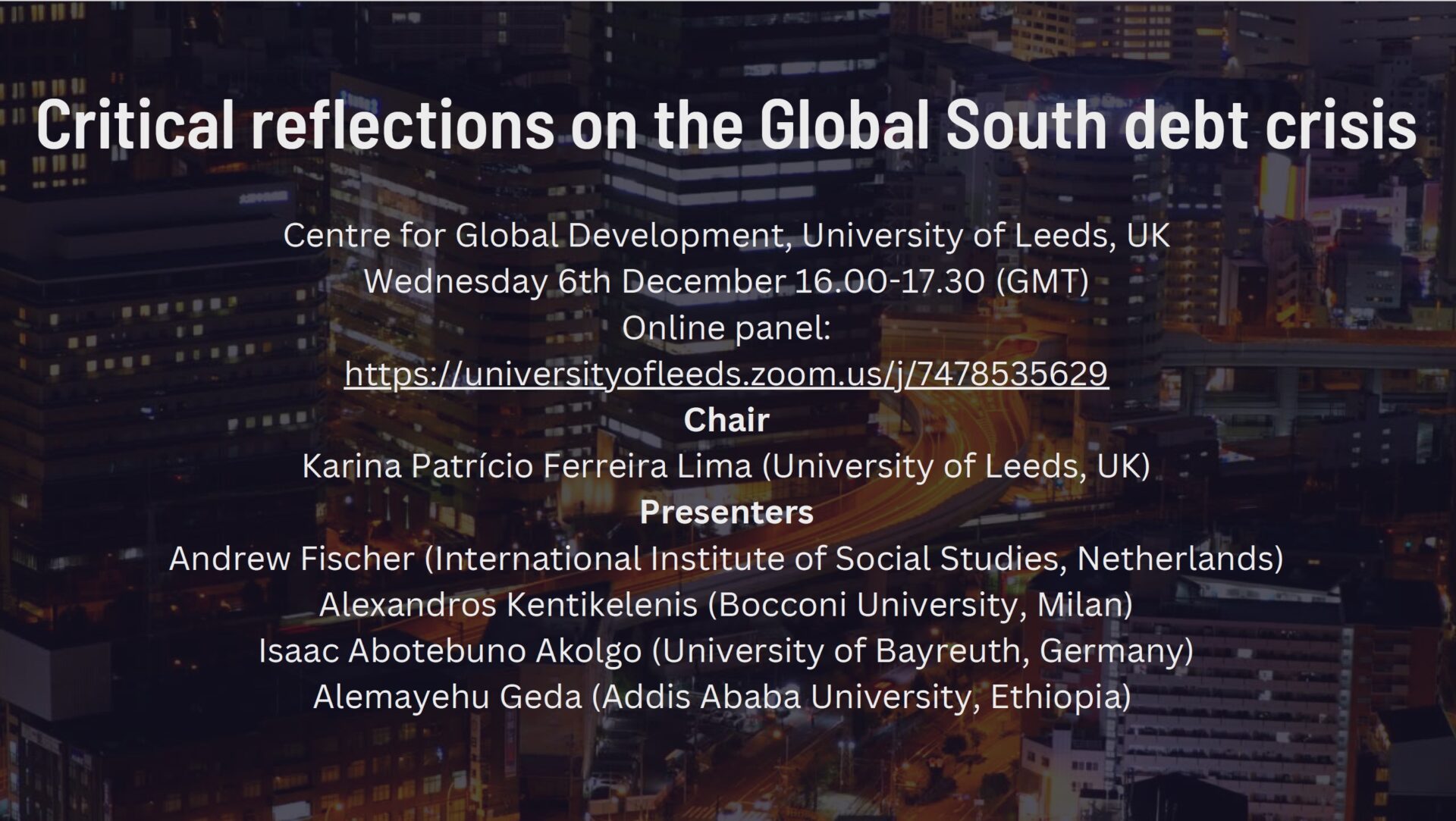 CGD Event: Critical Reflections on the Global South Debt Crisis
